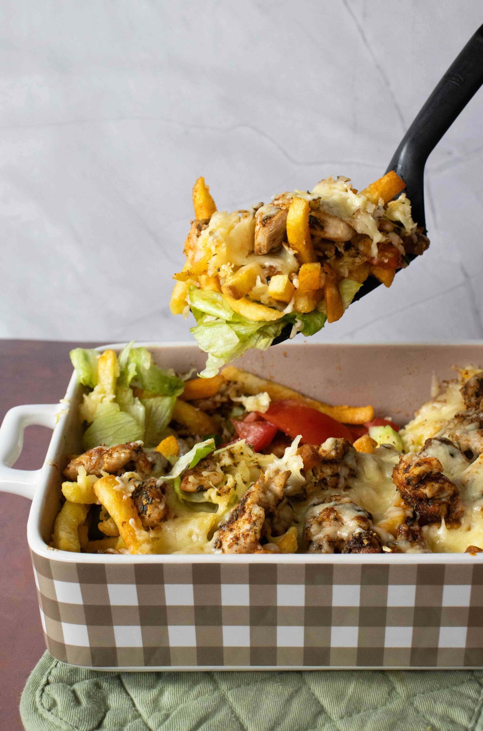 Low FODMAP Kapsalon met kip