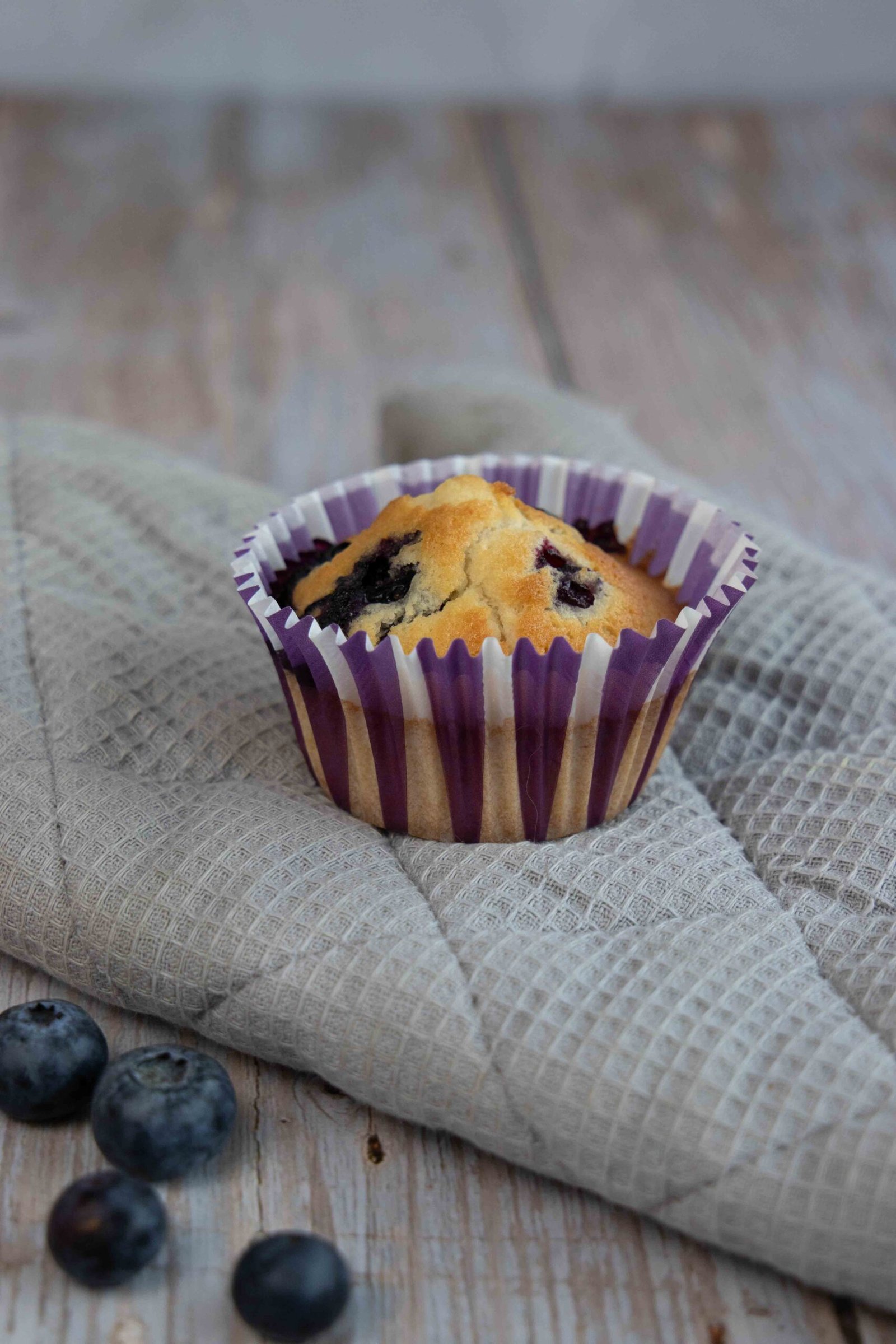 Muffins met blauwe bessen en vanille (low FODMAP + glutenvrij)